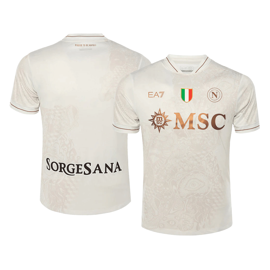 Napoli Away Football Shirt 2025/26 Sand