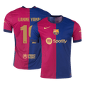 Player Version LAMINE YAMAL #19 Barcelona Home Football Shirt 2024/25 - UCL - old sponsor