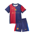 Kid's Barcelona X Coldplay Home Football Shirt Kit(Jersey+Shorts) 2024/25 Red&Blue