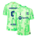 LEWANDOWSKI #9 Barcelona Third Away Football Shirt - UCL