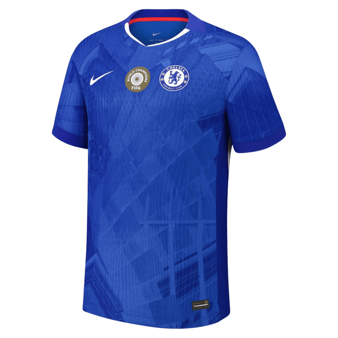 Player Version WORLD CHAMPIONS #25 Chelsea Home Football Shirt 2025/26 Blue - with chest badge