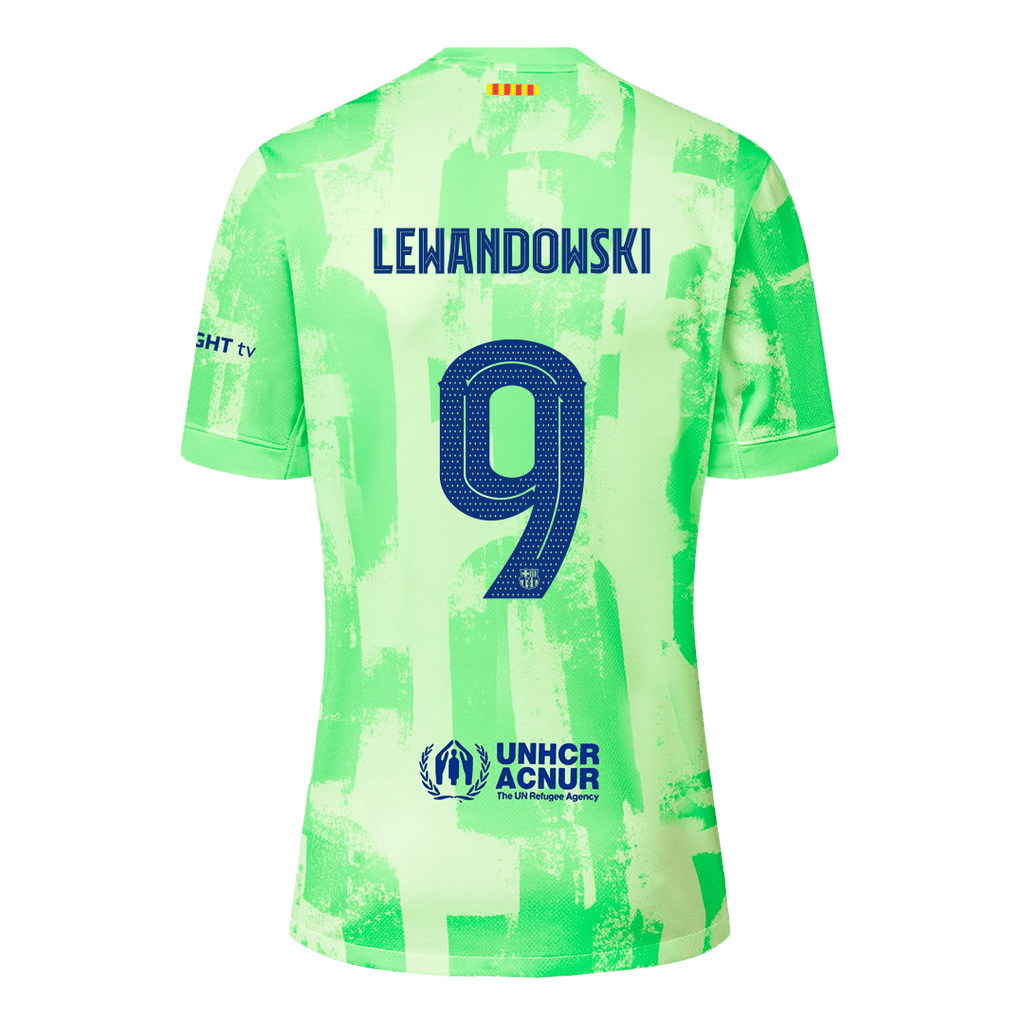 LEWANDOWSKI #9 Barcelona Third Away Football Shirt - UCL