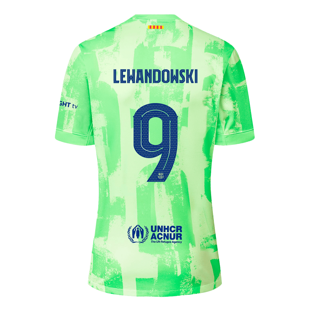 LEWANDOWSKI #9 Barcelona Third Away Football Shirt - UCL