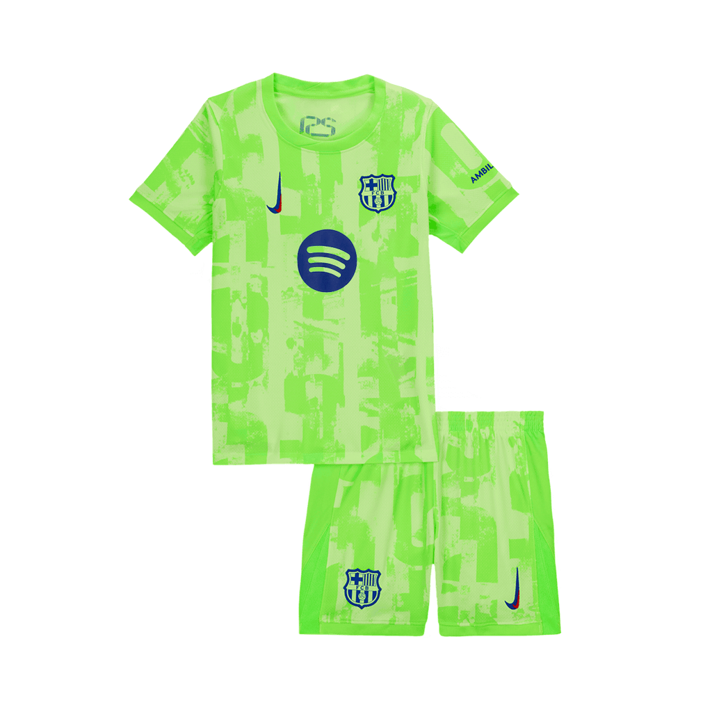 Kids Barcelona Custom Third Away Football Kits 2024/25
