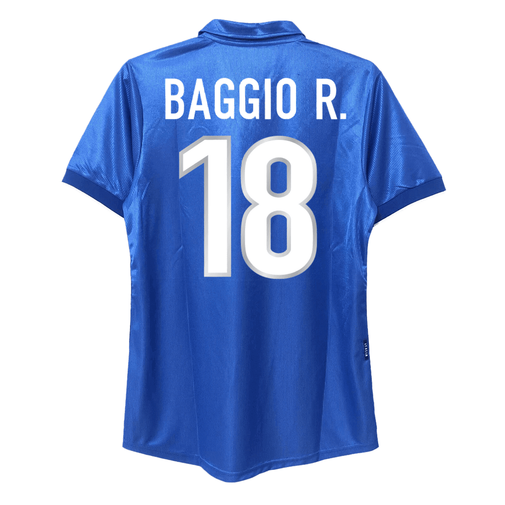 Retro BAGGIO R. #18 1998 Italy Home Football Shirt