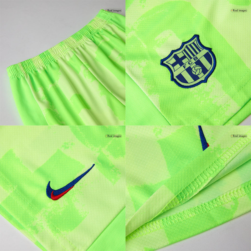 Kids Barcelona Custom Third Away Football Kits 2024/25