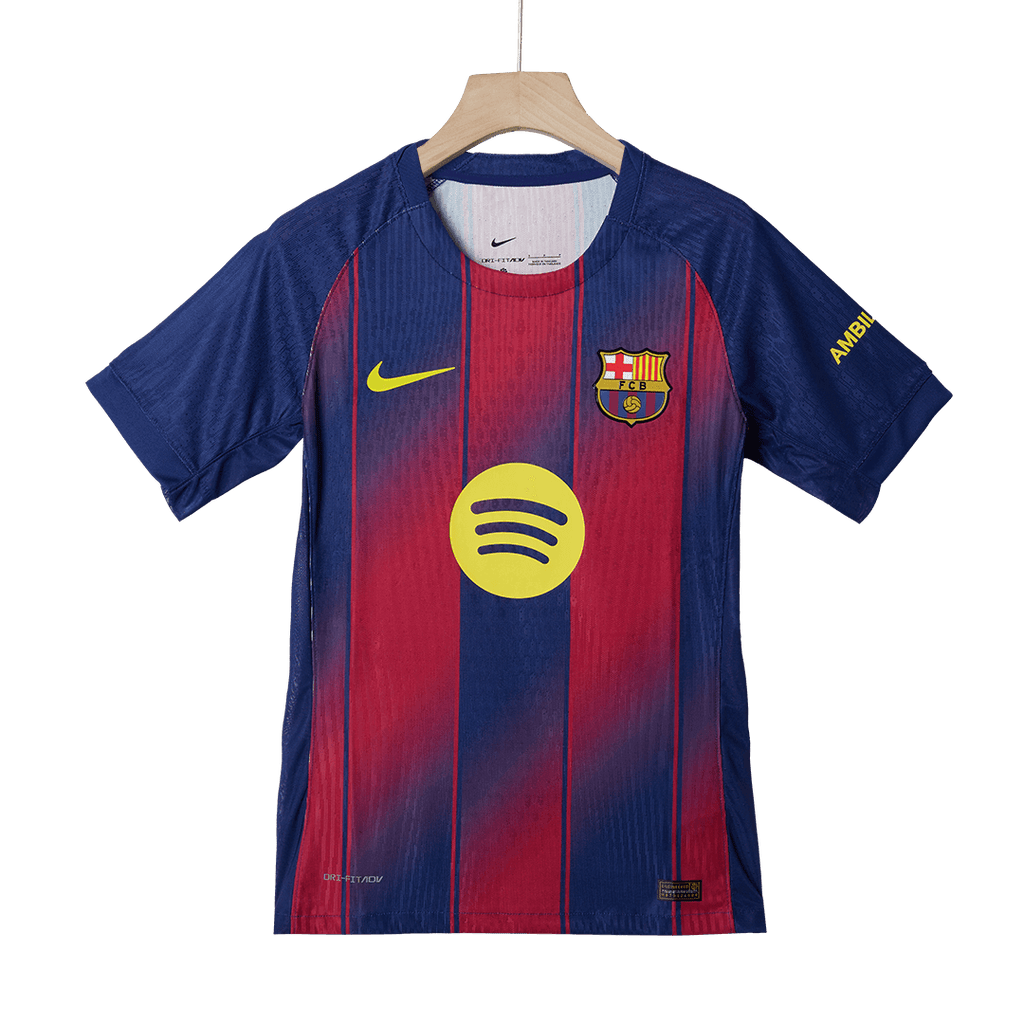 Player Version F.DE JONG #21 Barcelona Home Football Shirt 2025/26 Red&Blue