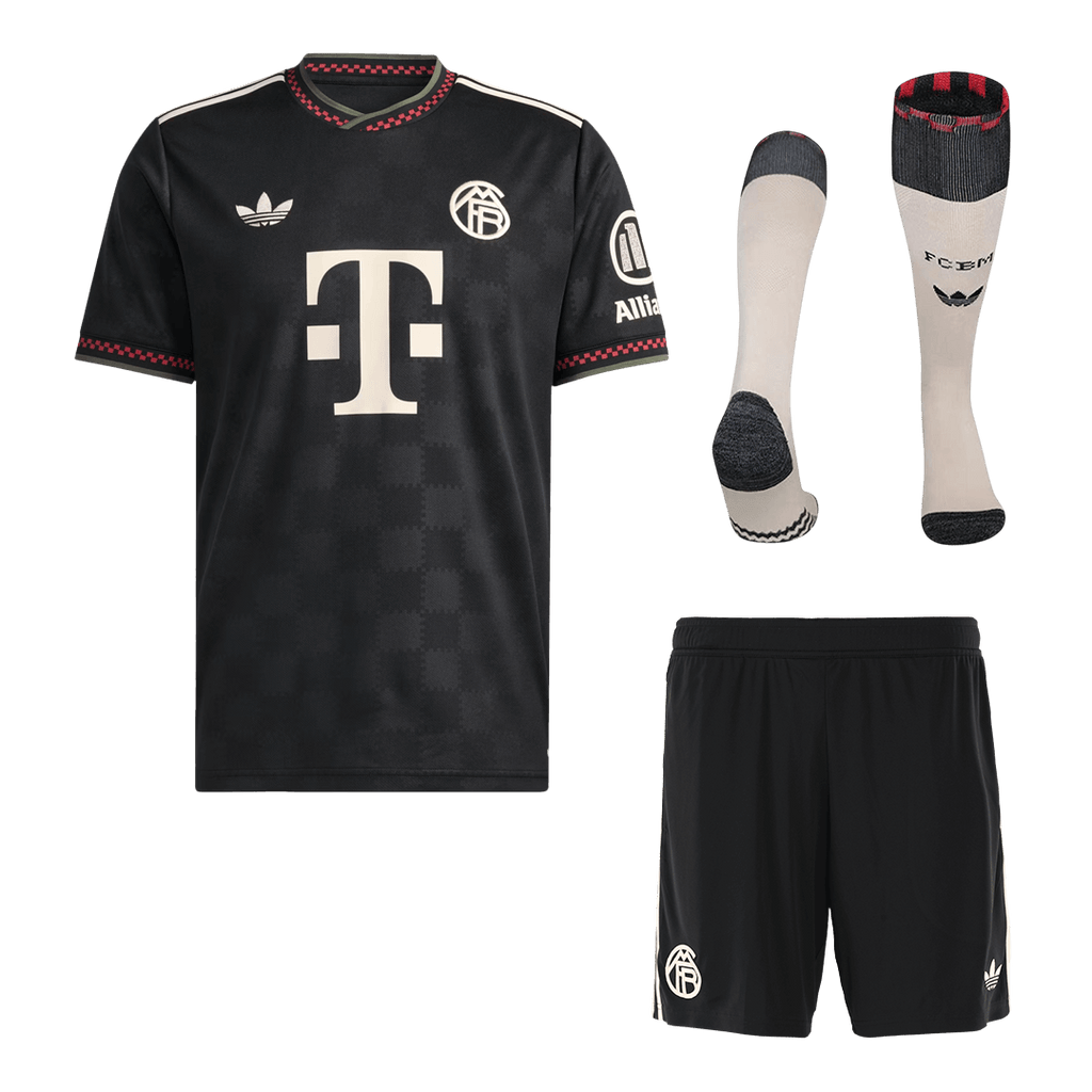 Bayern Munich Third Away Football Shirt Kit(Jersey+Shorts+Socks) 2025/26