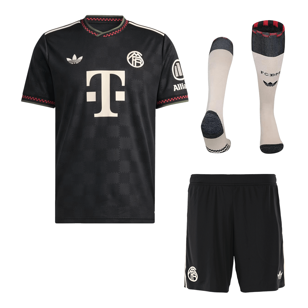 Bayern Munich Third Away Football Shirt Kit(Jersey+Shorts+Socks) 2025/26