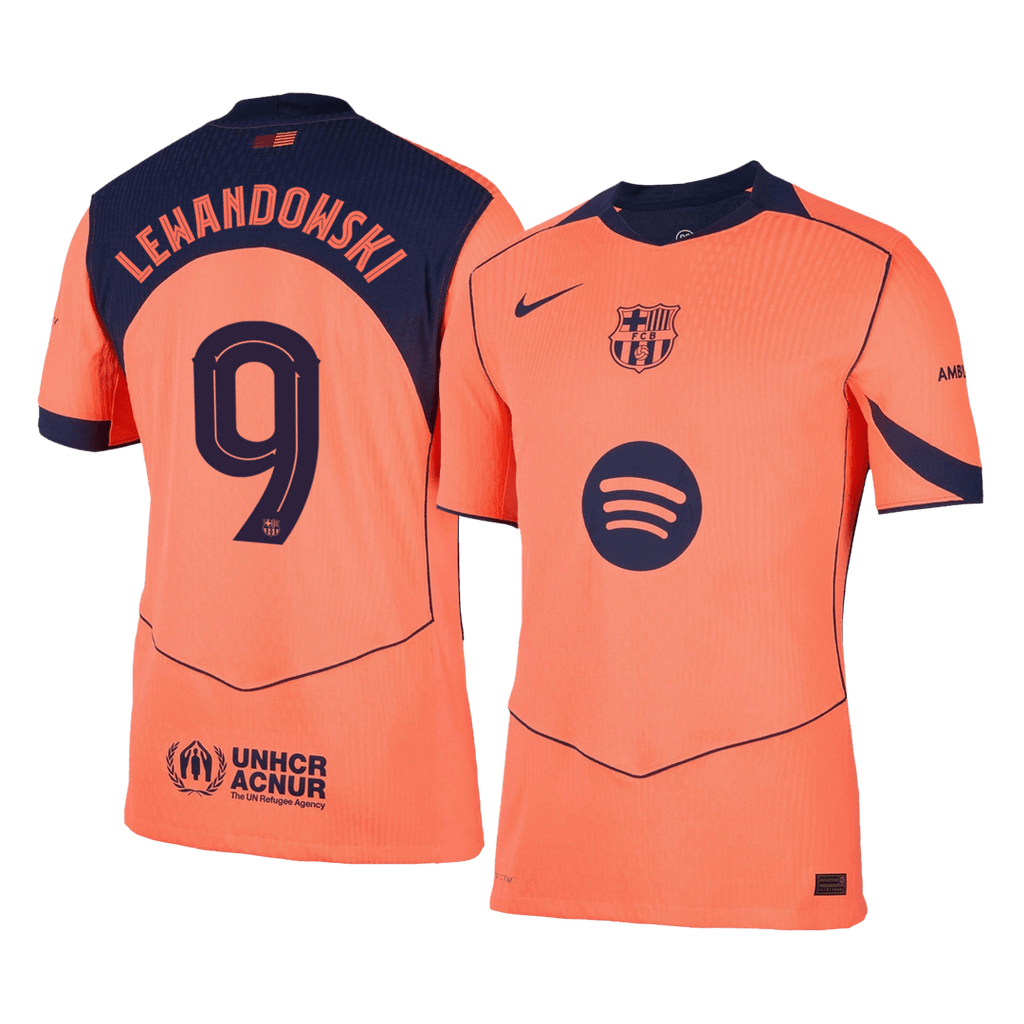 Player Version LEWANDOWSKI #9 Barcelona Third Away Football Shirt 2025/26