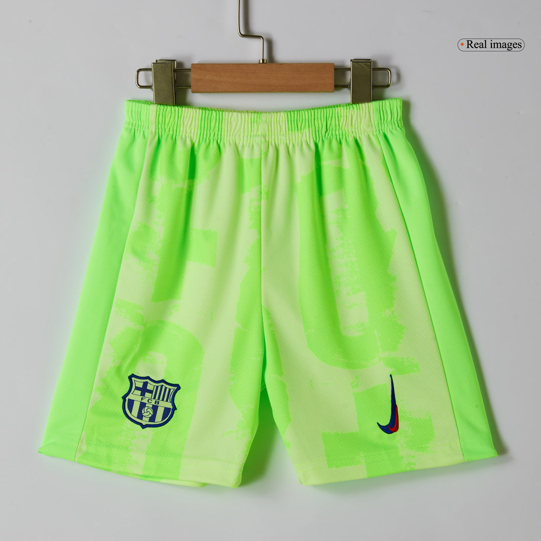 Kids Barcelona Custom Third Away Football Kits 2024/25