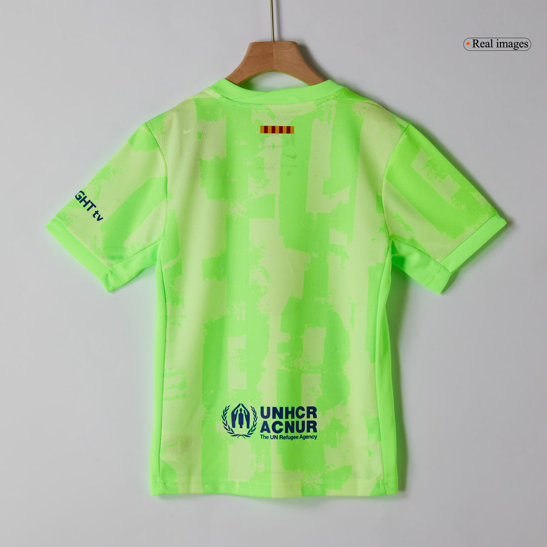 Kids Barcelona Custom Third Away Football Kits 2024/25