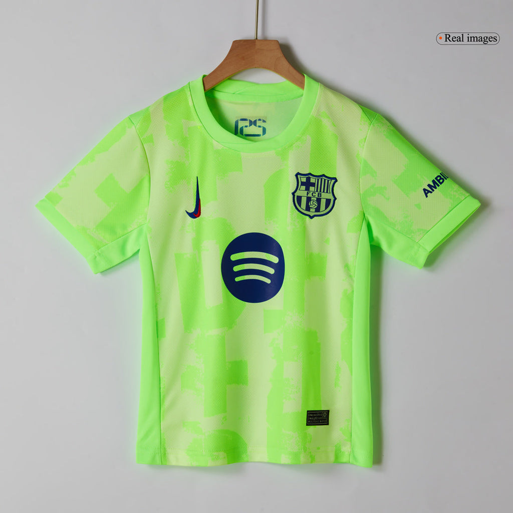 Kids Barcelona Custom Third Away Football Kits 2024/25