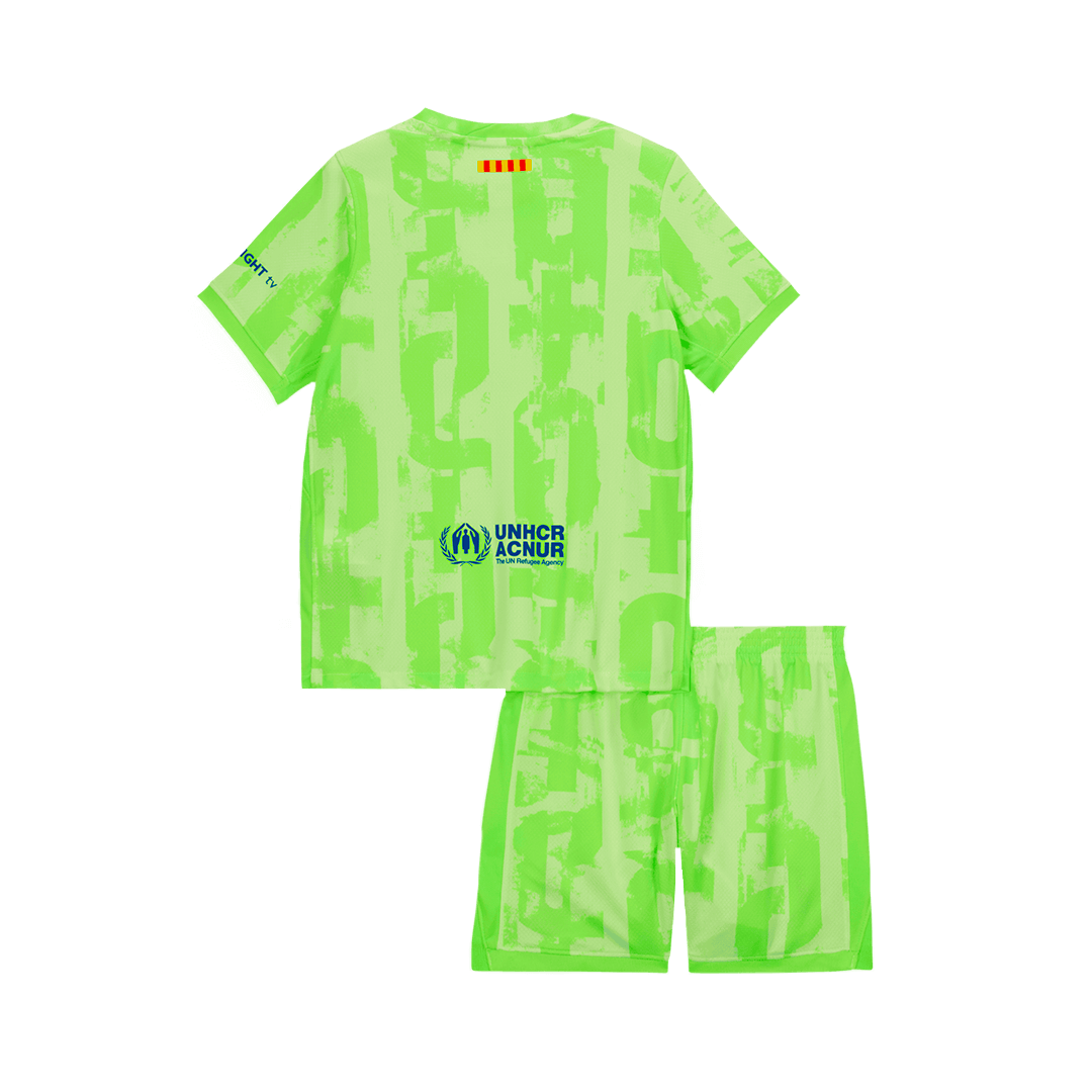 Kids Barcelona Custom Third Away Football Kits 2024/25