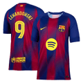 LEWANDOWSKI #9 Barcelona Home Football Shirt 2025/26 Red&Blue - UCL