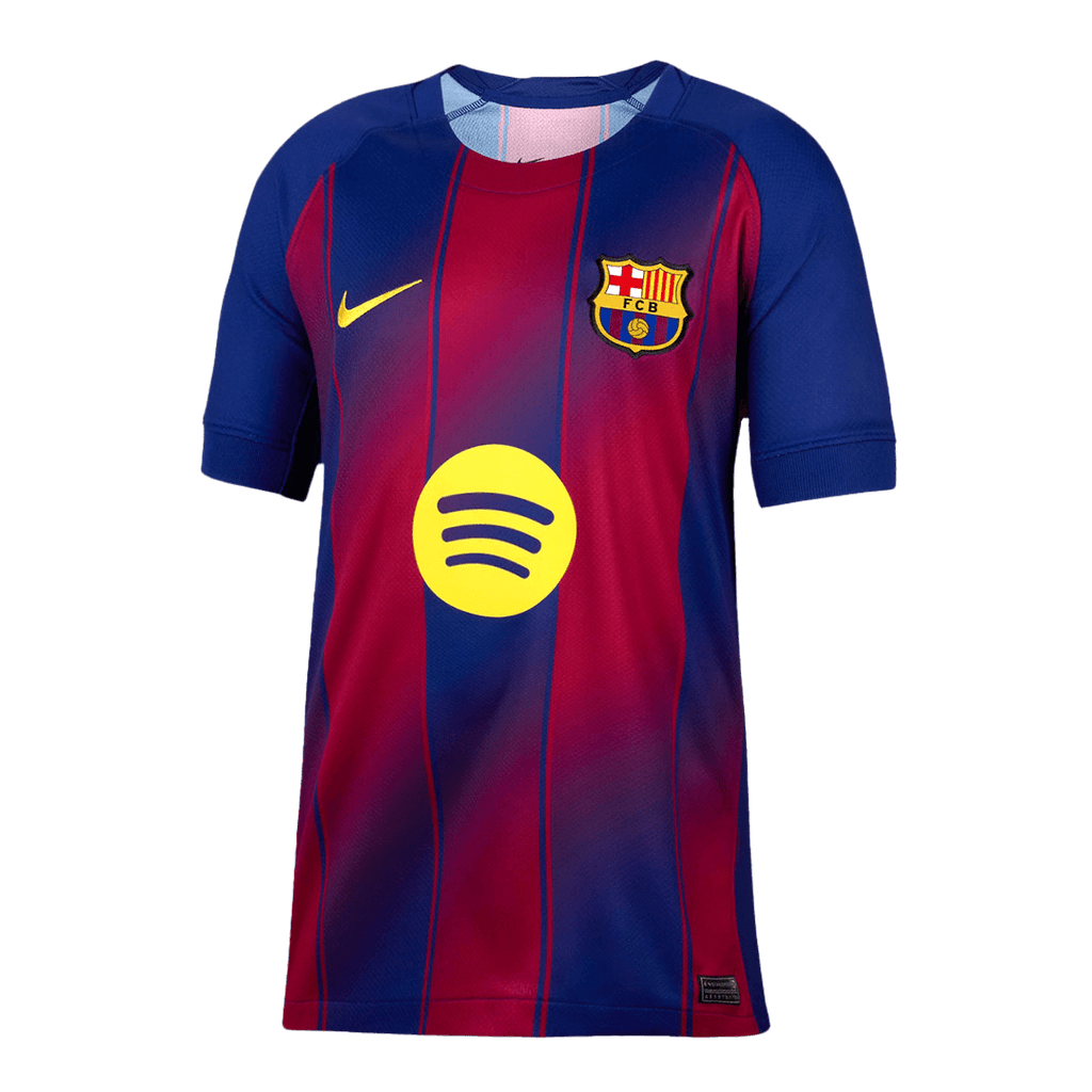 PEDRI #8 Barcelona Home Football Shirt 2025/26 Red&Blue - UCL