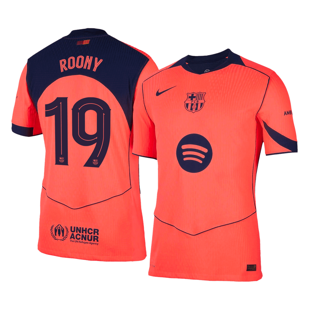 Player Version ROONY #19 Barcelona Third Away Football Shirt 2025/26