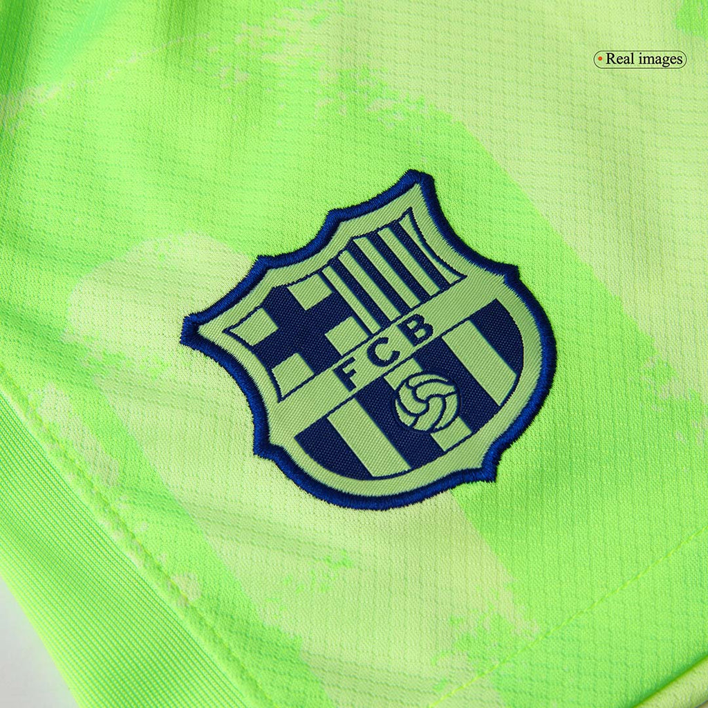 Barcelona Third Away Football Shirt Kit(Jersey+Shorts) - UCL
