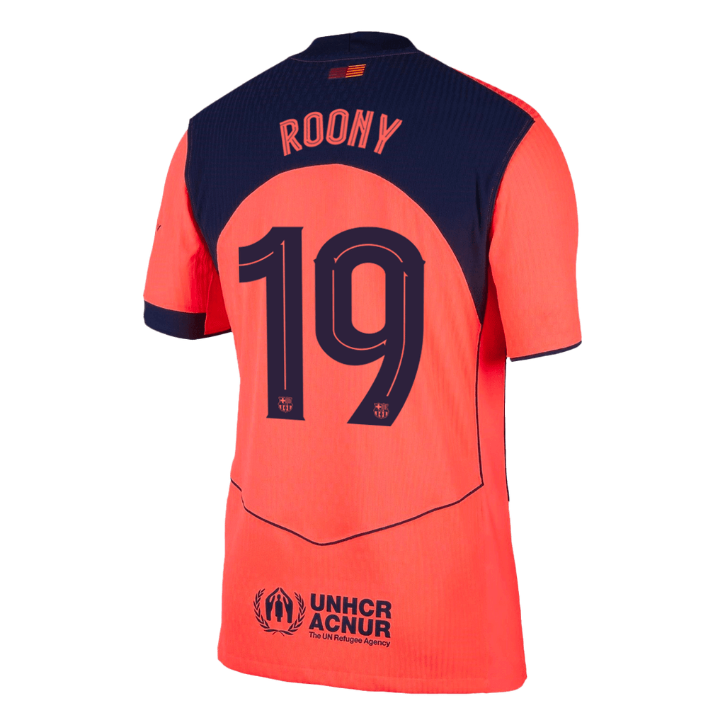 Player Version ROONY #19 Barcelona Third Away Football Shirt 2025/26