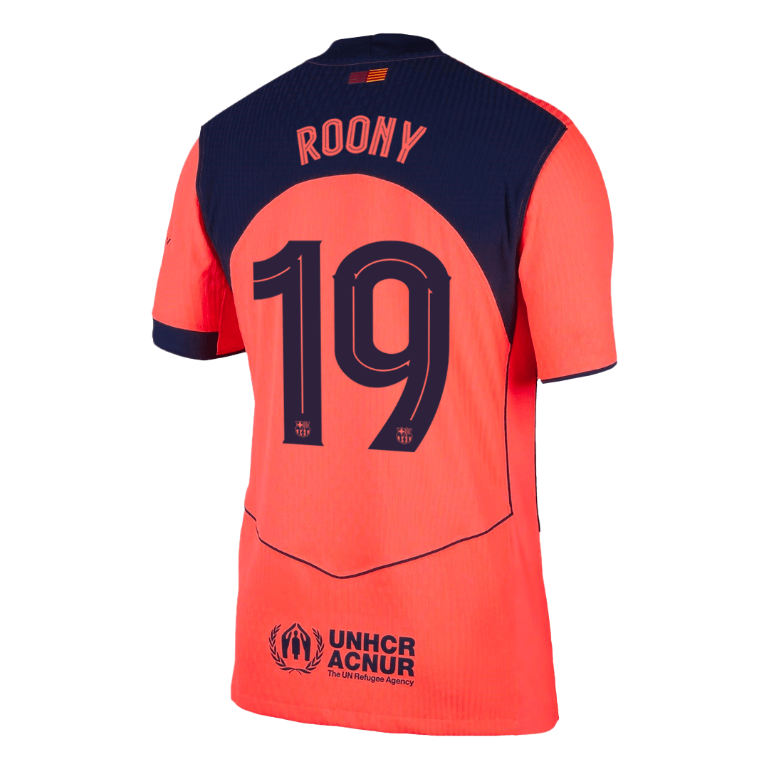 Player Version ROONY #19 Barcelona Third Away Football Shirt 2025/26