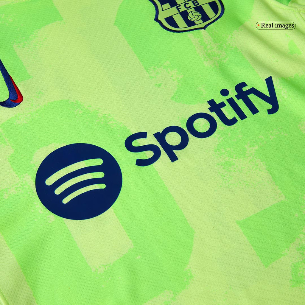 Barcelona Third Away Football Shirt Kit(Jersey+Shorts) - UCL