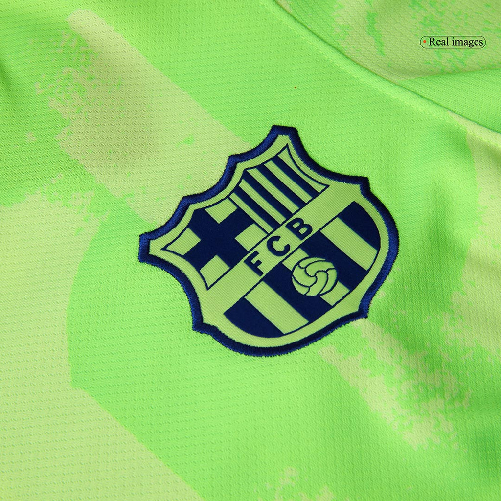 Barcelona Third Away Football Shirt Kit(Jersey+Shorts) - UCL