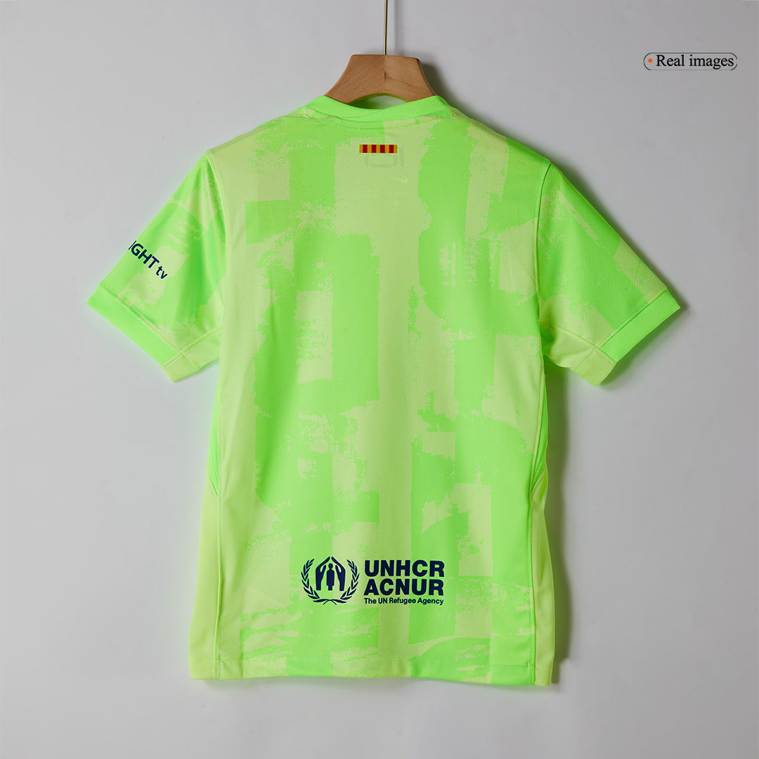 Barcelona Third Away Football Shirt Kit(Jersey+Shorts) - UCL