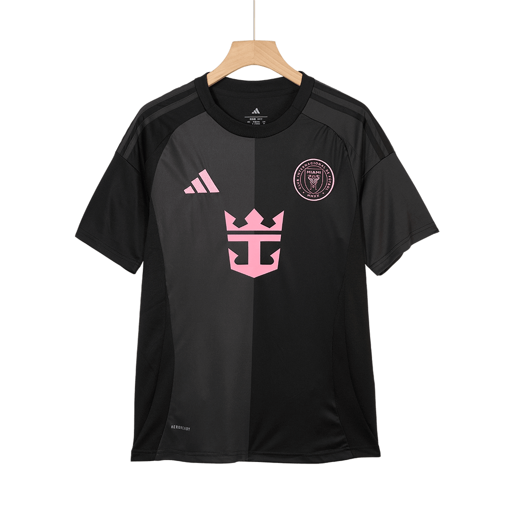 Inter Miami Away Football Shirt Kit(Jersey+Shorts) 2025 Black&Gray
