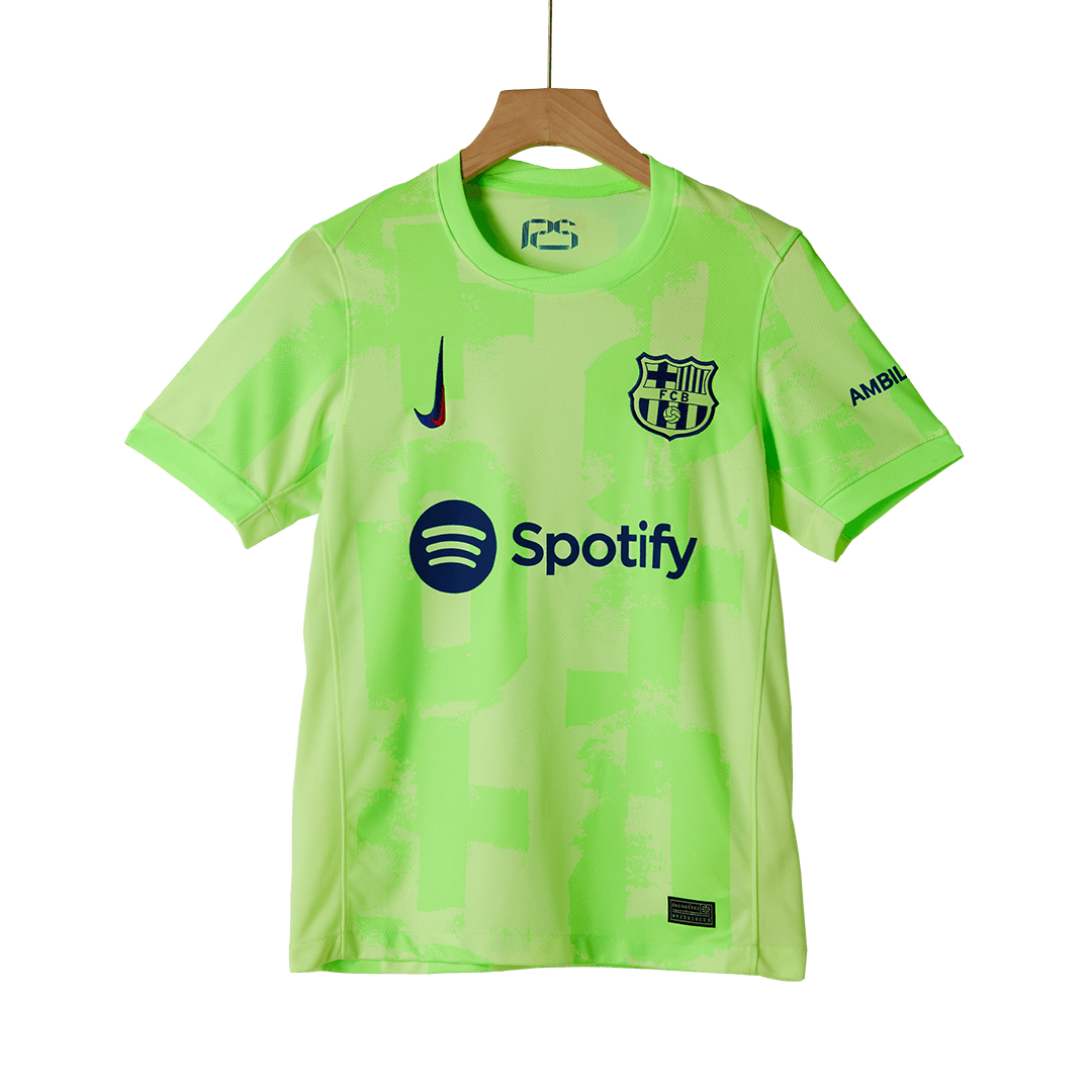 Barcelona Third Away Football Shirt Kit(Jersey+Shorts) - UCL