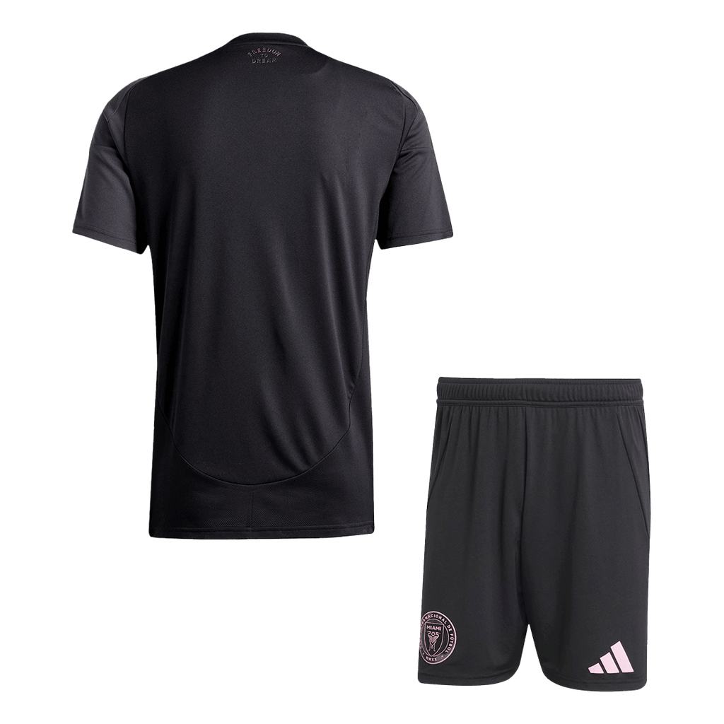 Inter Miami Away Football Shirt Kit(Jersey+Shorts) 2025 Black&Gray