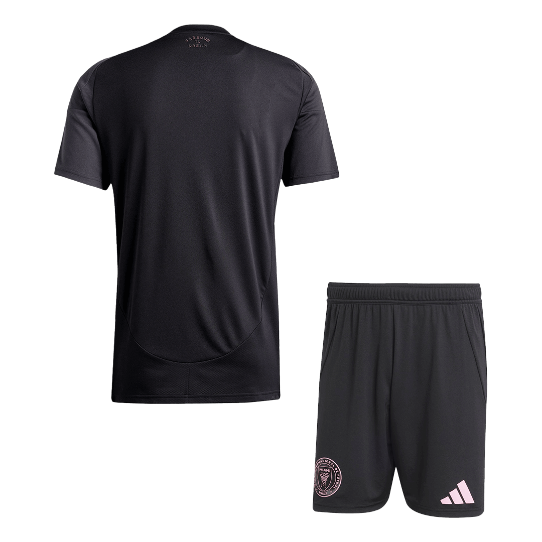 Inter Miami Away Football Shirt Kit(Jersey+Shorts) 2025 Black&Gray
