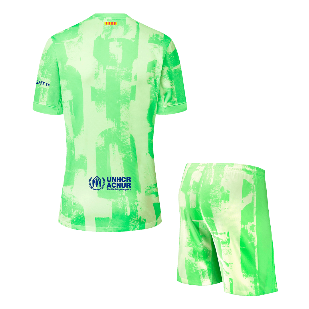 Barcelona Third Away Football Shirt Kit(Jersey+Shorts) - UCL