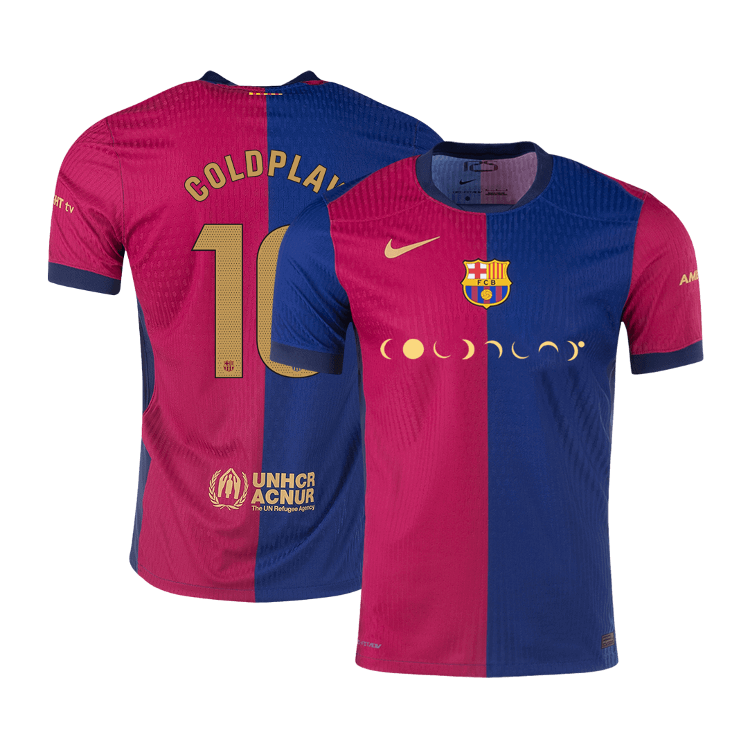 Player Version COLDPLAY #10 Barcelona Home Football Shirt 2024/25 - COLDPLAY