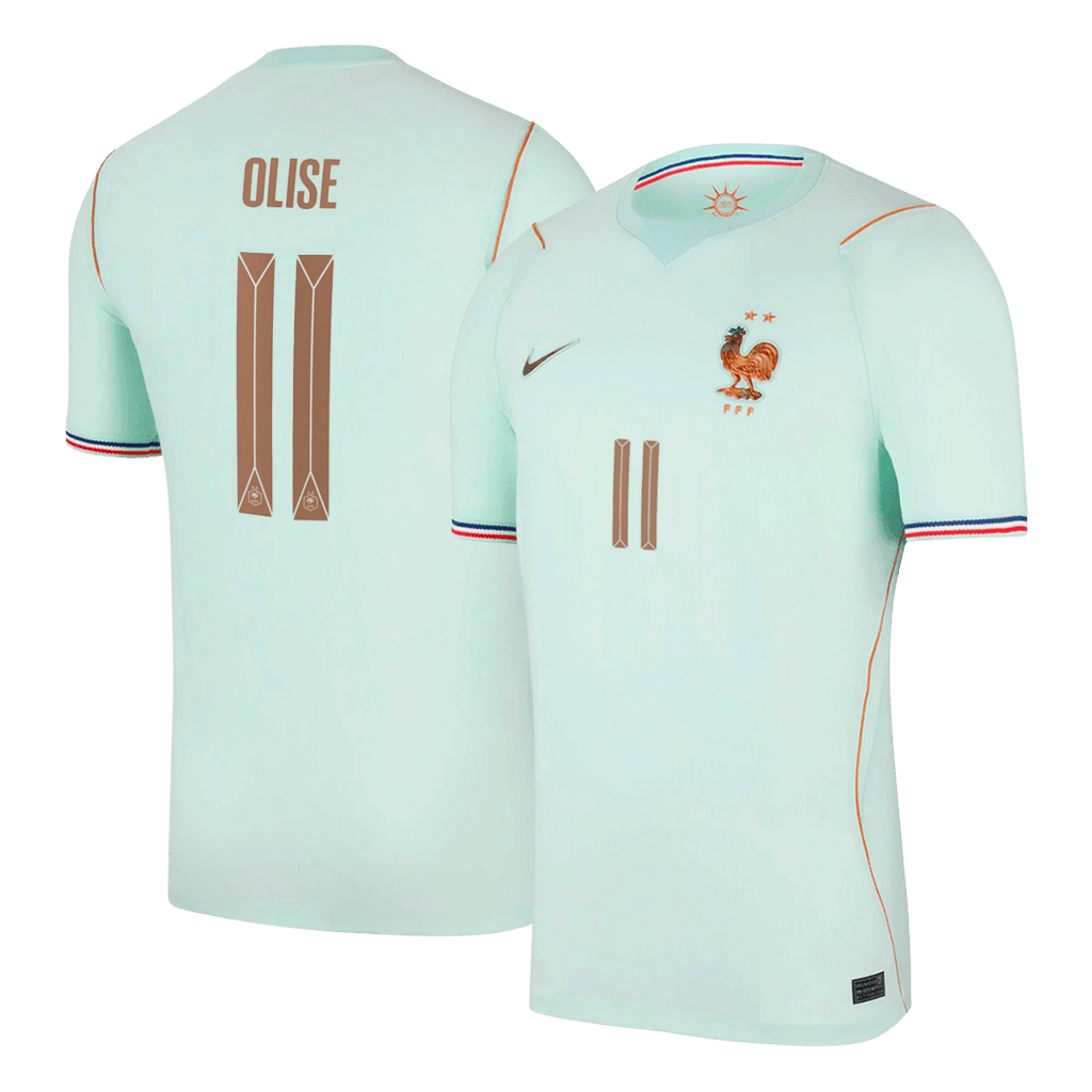 OLISE #11 France Away Soccer Jersey World Cup 2026 Blue