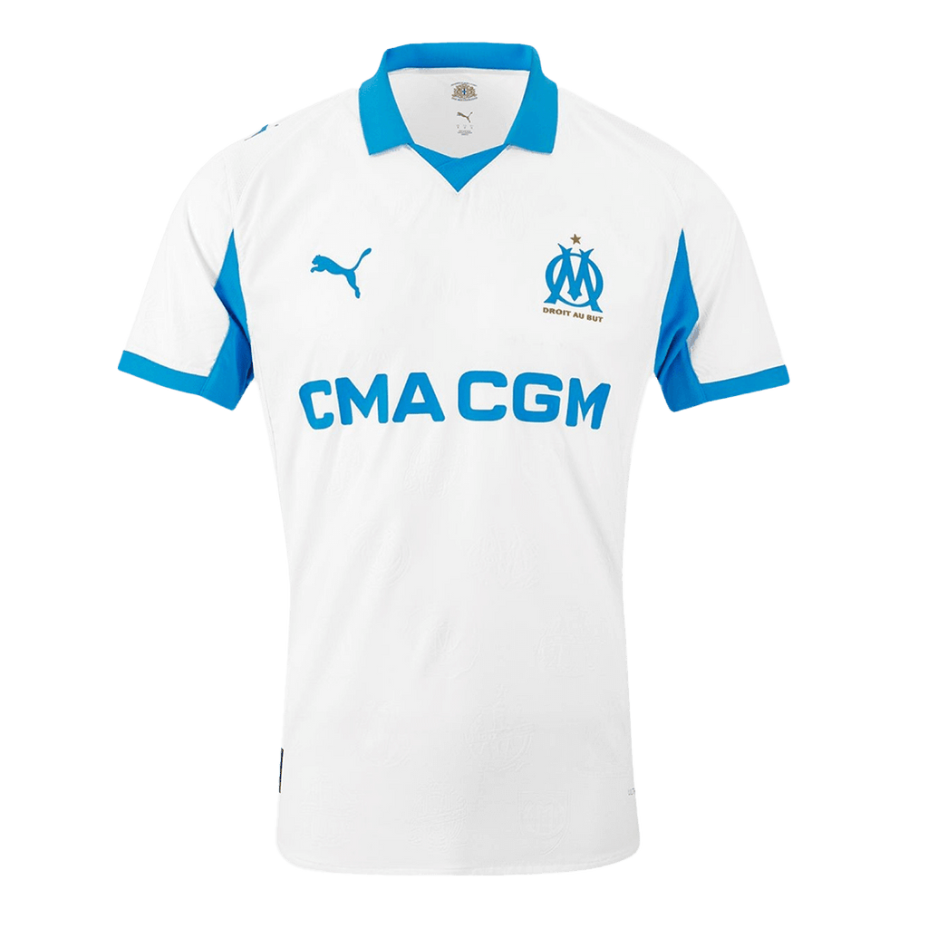 Player Version Marseille Home Football Shirt 25/26 White