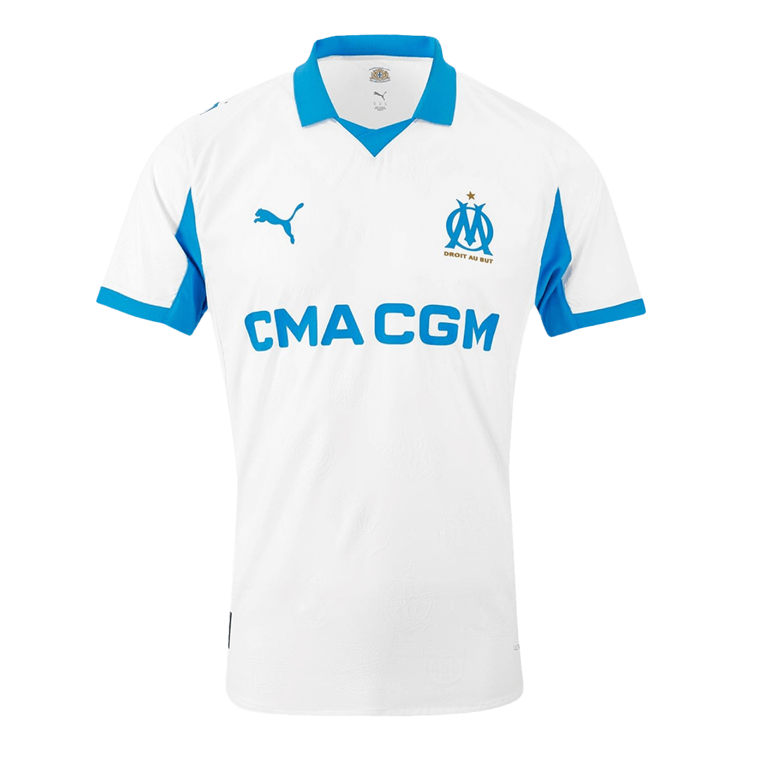 Player Version Marseille Home Football Shirt 25/26 White