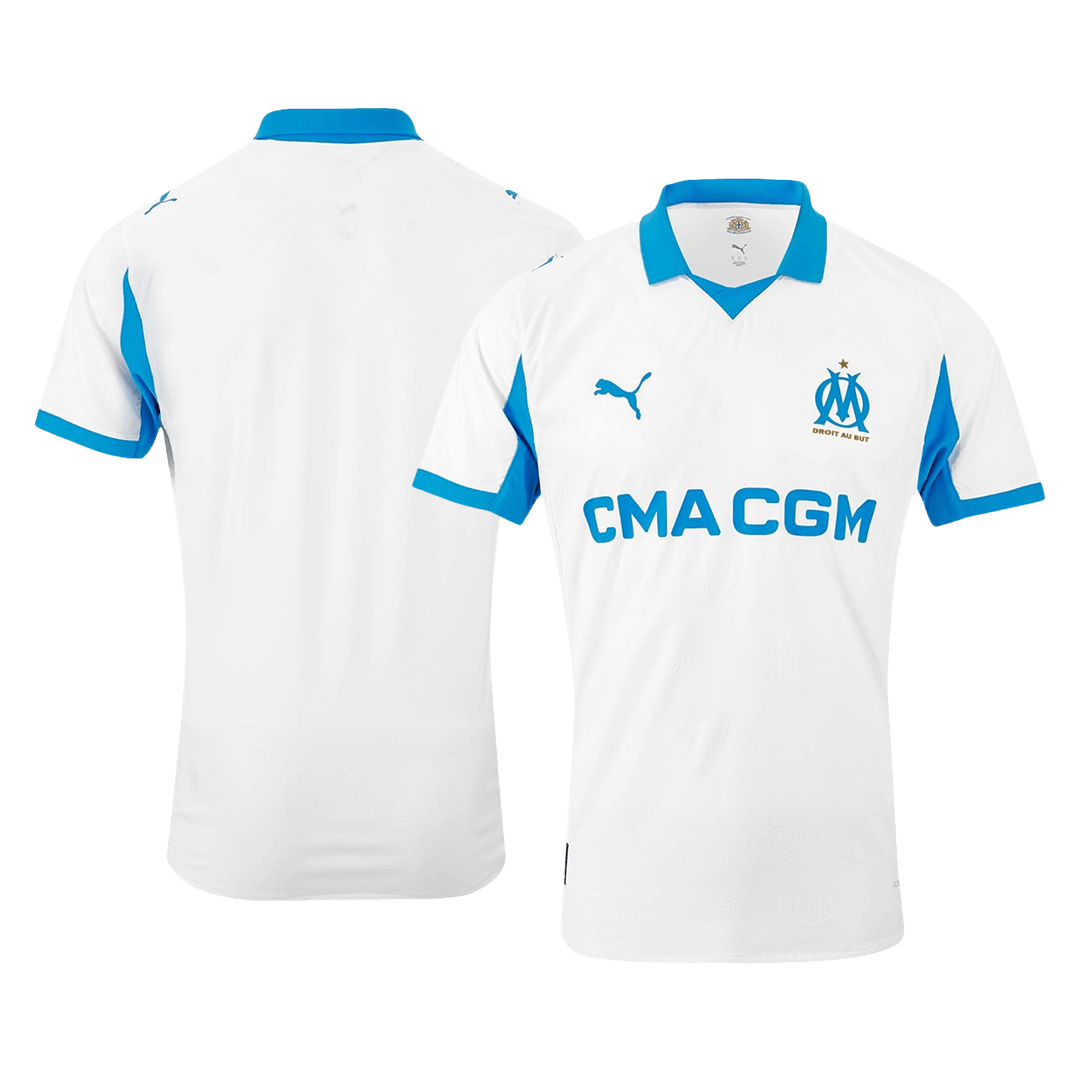Player Version Marseille Home Football Shirt 25/26 White