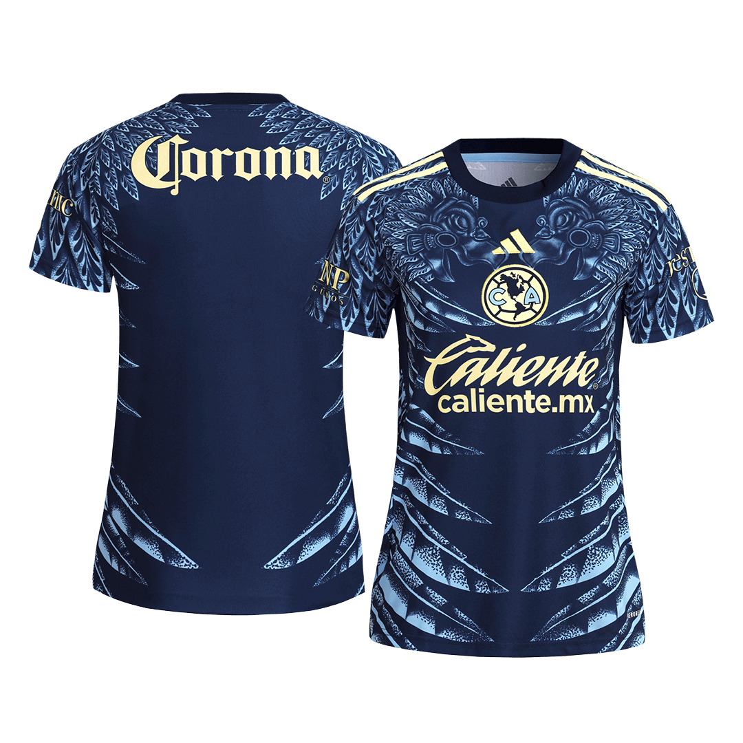 Women's Club America Away Football Shirt 2025/26 Navy