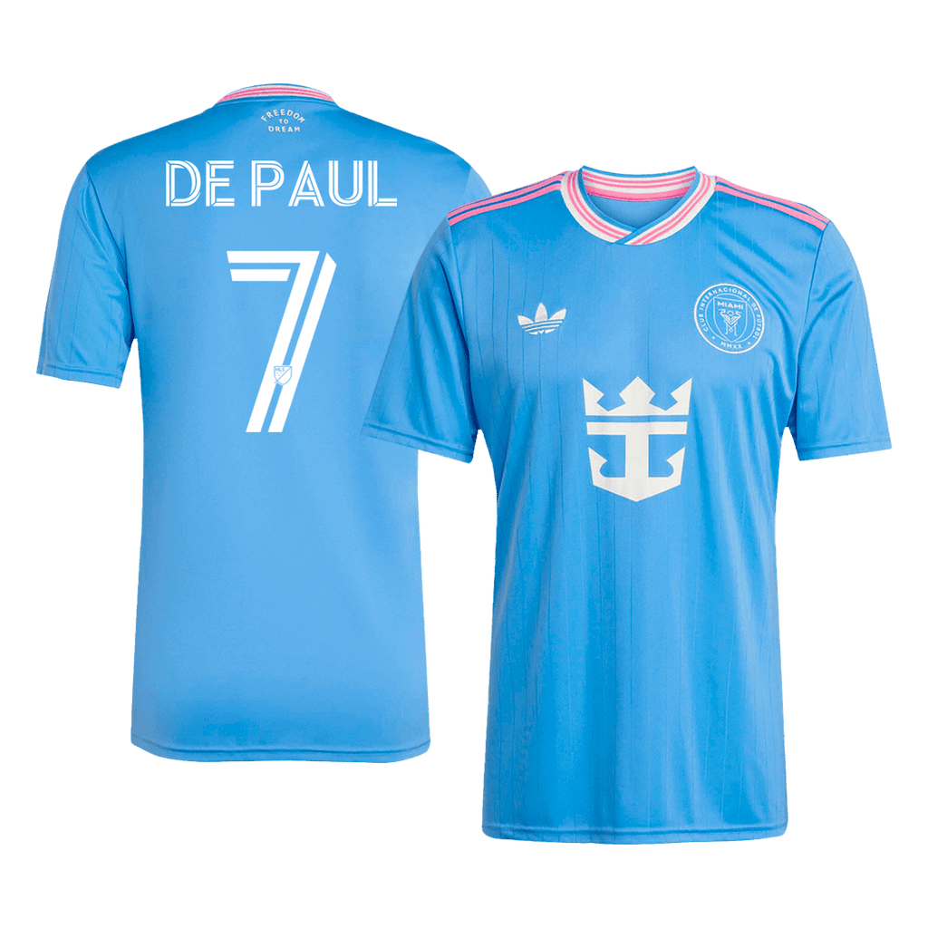DE PAUL #7 Inter Miami Third away Football Shirt 2025 Blue