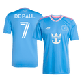 DE PAUL #7 Inter Miami Third away Football Shirt 2025 Blue