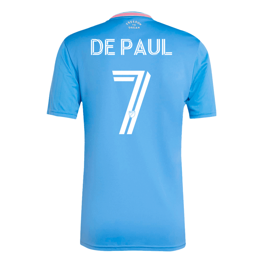DE PAUL #7 Inter Miami Third away Football Shirt 2025 Blue