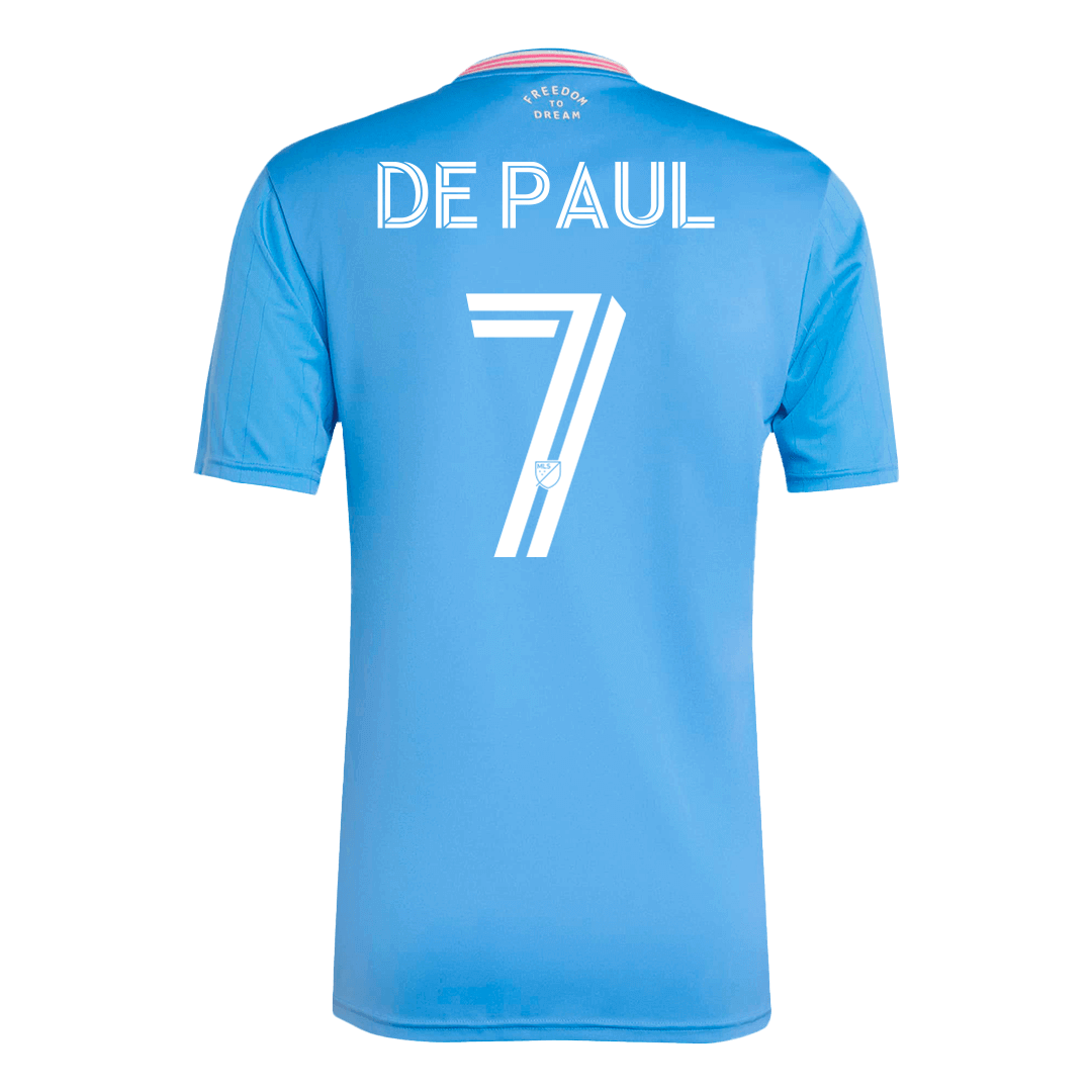DE PAUL #7 Inter Miami Third away Football Shirt 2025 Blue