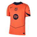 Barcelona Third Away Football Shirt 2025/26 Orange