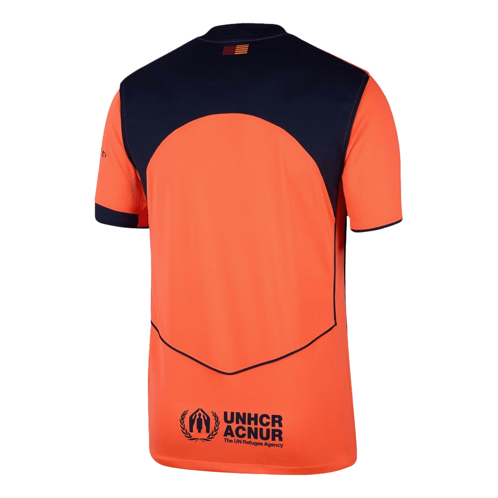 Barcelona Third Away Football Shirt 2025/26 Orange
