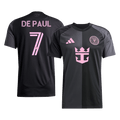 DE PAUL #7 Inter Miami Away Football Shirt 2025 Black&Gray