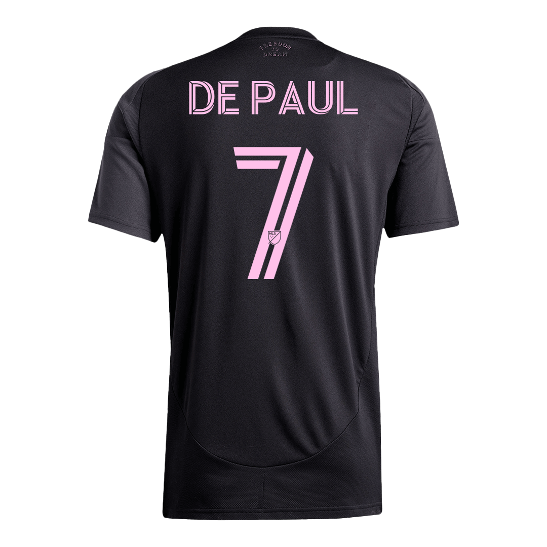 DE PAUL #7 Inter Miami Away Football Shirt 2025 Black&Gray