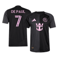 Player Version DE PAUL #7 Inter Miami CF Away Football Shirt 2025 Black&Gray