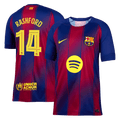 RASHFORD #14 Barcelona Home Football Shirt 2025/26 Red&Blue - UCL