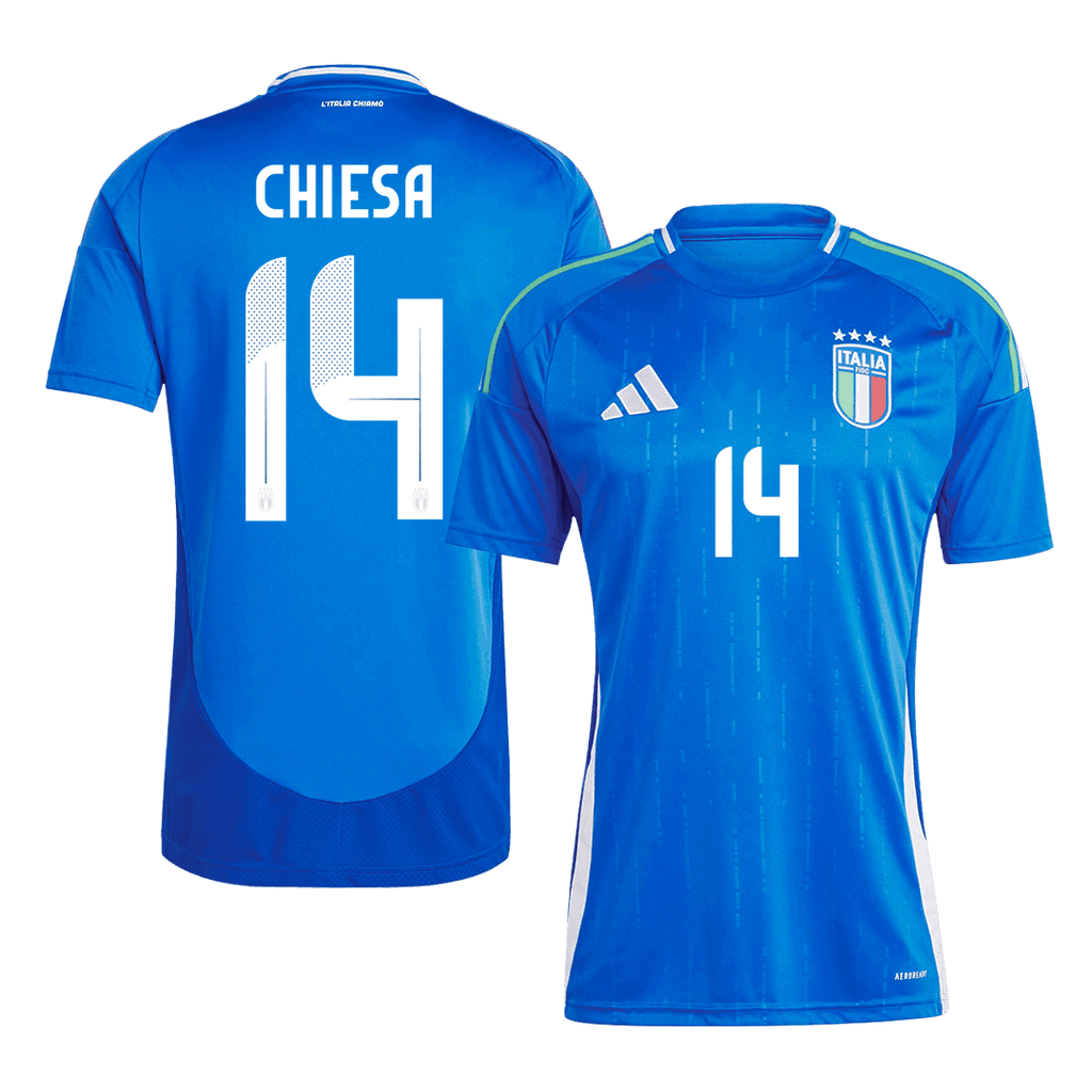 CHIESA #14 Italy Home Football Shirt Euro 2024