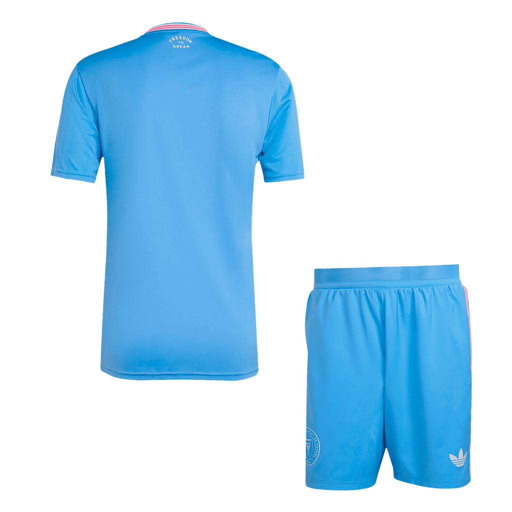 Inter Miami Third away Football Shirt Kit(Jersey+Shorts) 2025 Blue